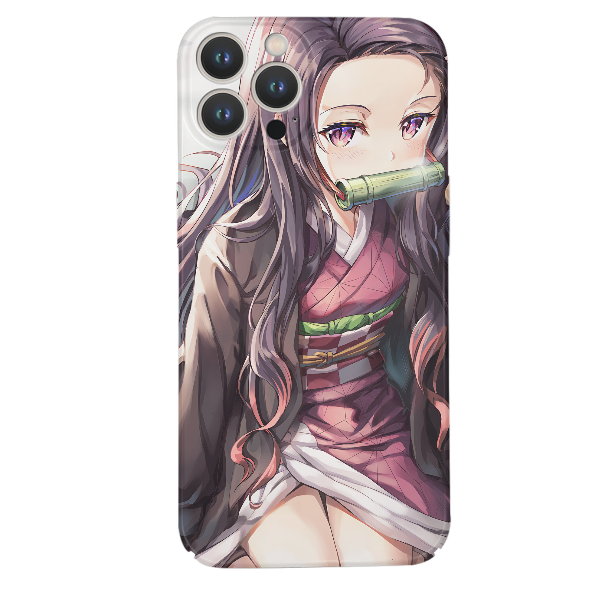 （画像用） 鬼滅の刃（きめつのやいば）竈門 禰󠄀豆子／かまど ねずこ Kamado Nezuko 【iPhone 14シリーズ対応】ハードケース